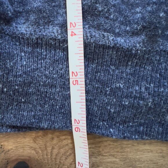 J. McLaughlin Sweater Men’s Size L Cotton Crew Neck Pullover Denim Blue - Picture 5 of 7